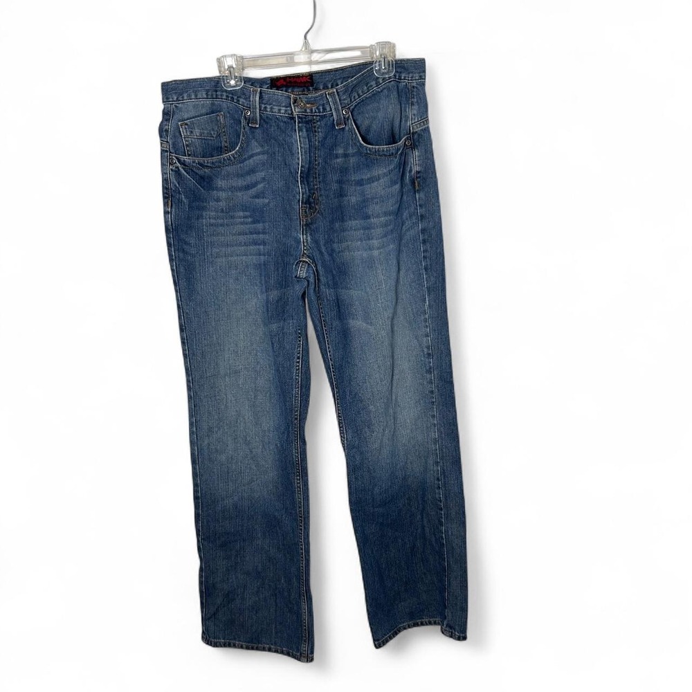 Vintage Y2k Tony Hawk Jeans Mens 36x32 Wide‎ Leg Skater Denim Streetwear Grunge